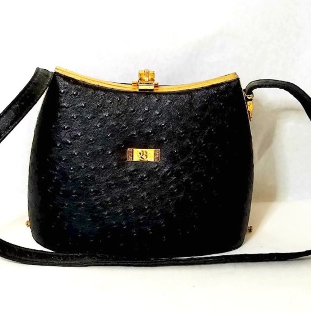 Castella Strap Black Hand Bag ﻿